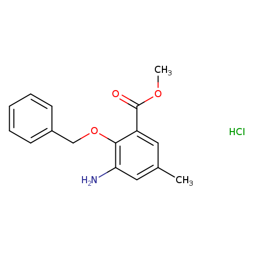 Methyl 3-amino-2-(benzyloxy)-5-methylbenzoate hydrochloride