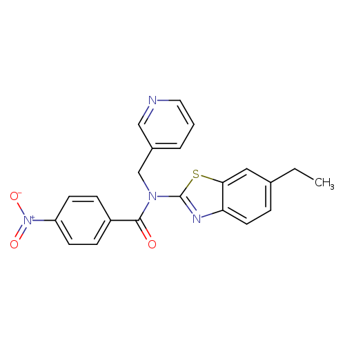 N-(6-ethyl-1,3-benzothiazol-2-yl)-4-nitro-N-[(pyridin-3-yl)methyl]benzamide