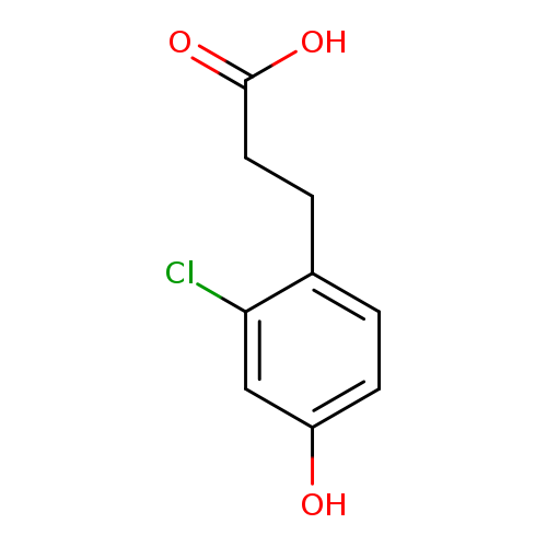 Benzenepropanoic acid, 2-chloro-4-hydroxy-