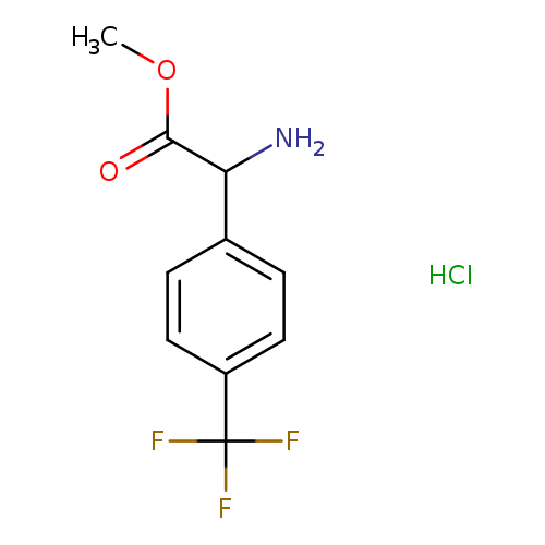 Methyl amino[4-(trifluoromethyl)phenyl]acetate hydrochloride