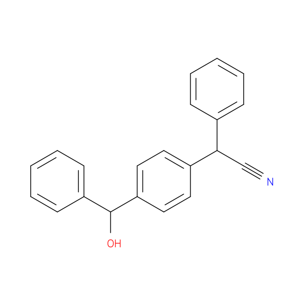 2-(4-(Hydroxy(phenyl)methyl)phenyl)-2-phenylacetonitrile