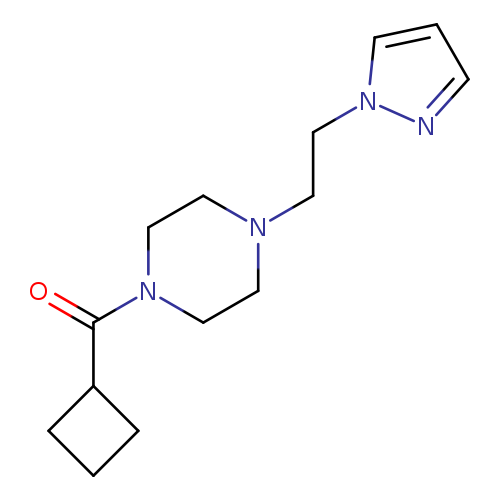 1-cyclobutanecarbonyl-4-[2-(1H-pyrazol-1-yl)ethyl]piperazine