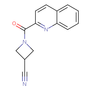 1-(quinoline-2-carbonyl)azetidine-3-carbonitrile