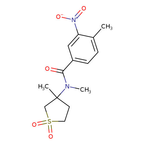 N,4-dimethyl-N-(3-methyl-1,1-dioxo-1lambda6-thiolan-3-yl)-3-nitrobenzamide