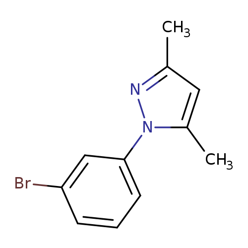 1H-Pyrazole, 1-(3-bromophenyl)-3,5-dimethyl-