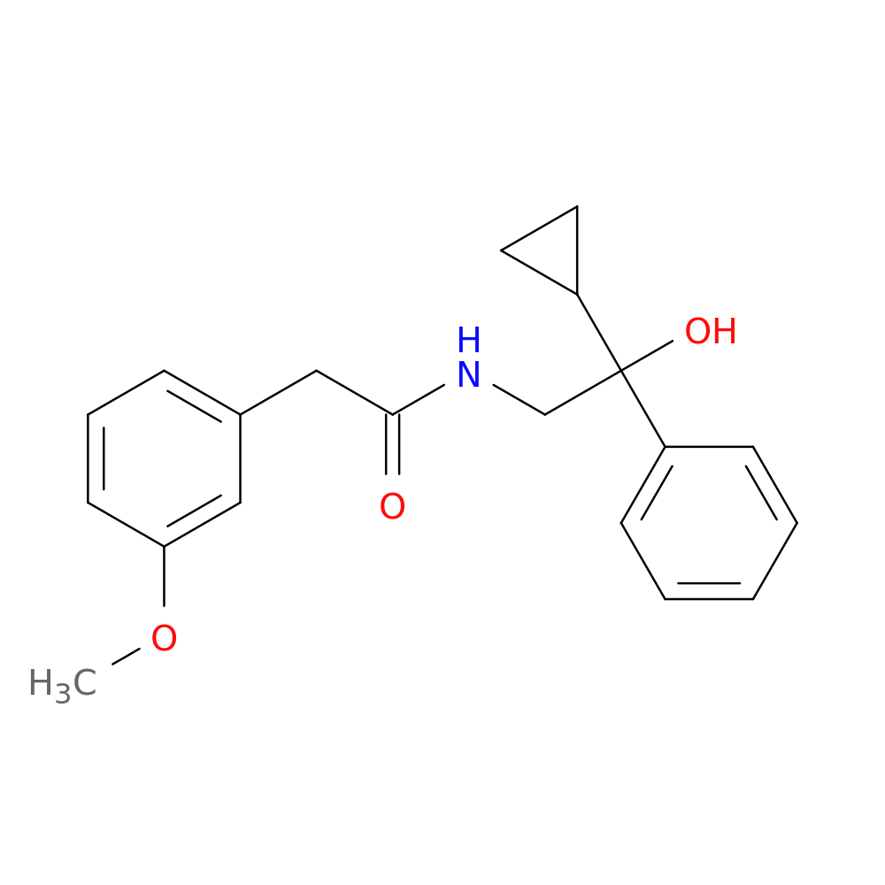 N-(2-cyclopropyl-2-hydroxy-2-phenylethyl)-2-(3-methoxyphenyl)acetamide