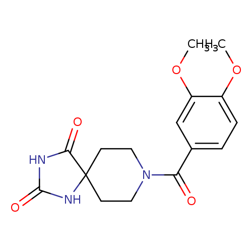 8-(3,4-dimethoxybenzoyl)-1,3,8-triazaspiro[4.5]decane-2,4-dione