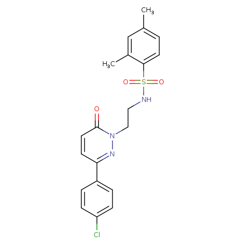 N-{2-[3-(4-chlorophenyl)-6-oxo-1,6-dihydropyridazin-1-yl]ethyl}-2,4-dimethylbenzene-1-sulfonamide