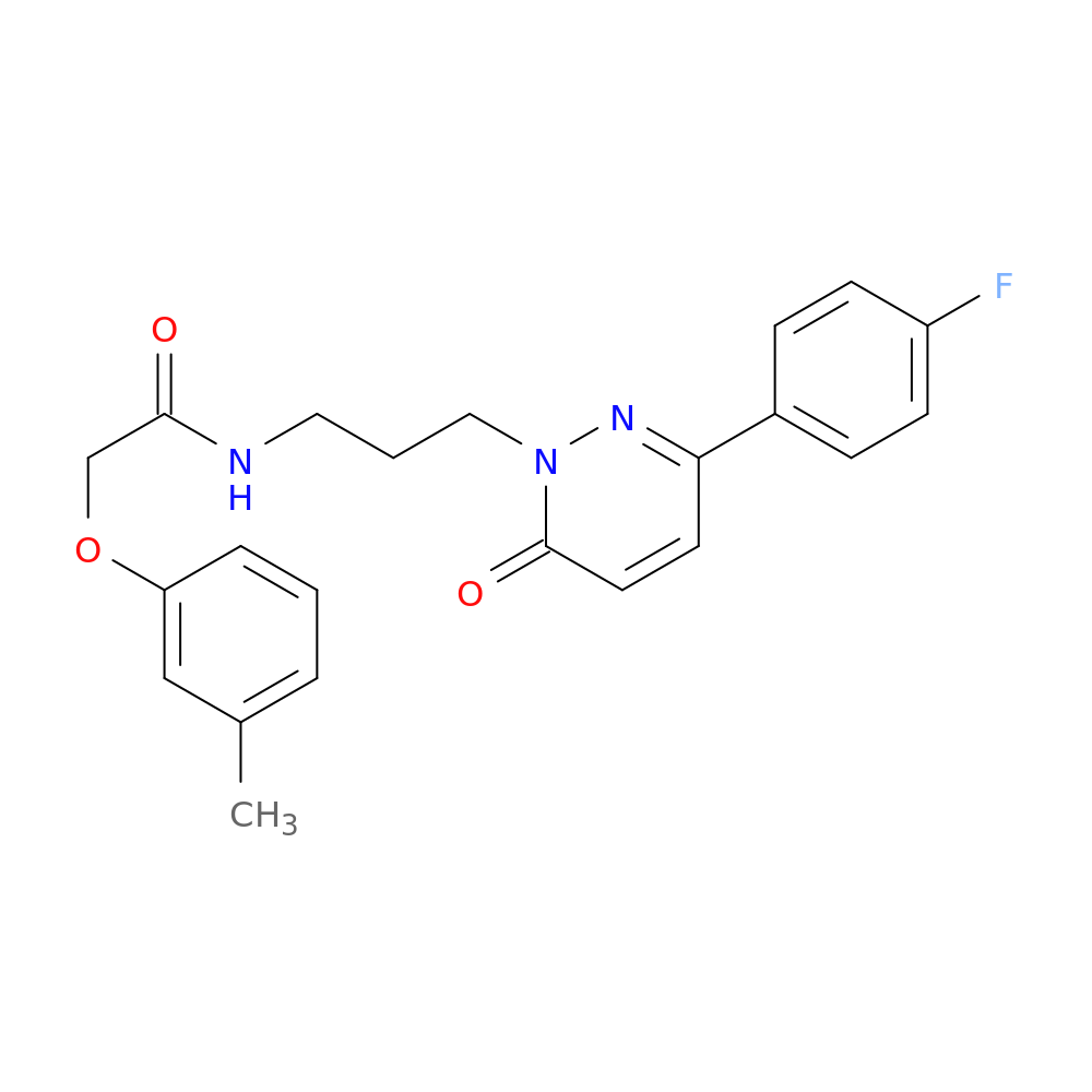 N-{3-[3-(4-fluorophenyl)-6-oxo-1,6-dihydropyridazin-1-yl]propyl}-2-(3-methylphenoxy)acetamide