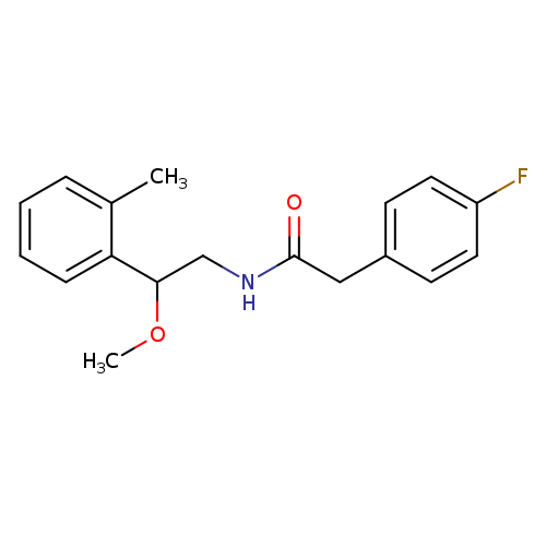 2-(4-fluorophenyl)-N-[2-methoxy-2-(2-methylphenyl)ethyl]acetamide