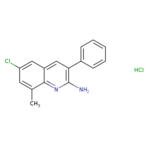 2-Amino-6-chloro-8-methyl-3-phenylquinoline hydrochloride