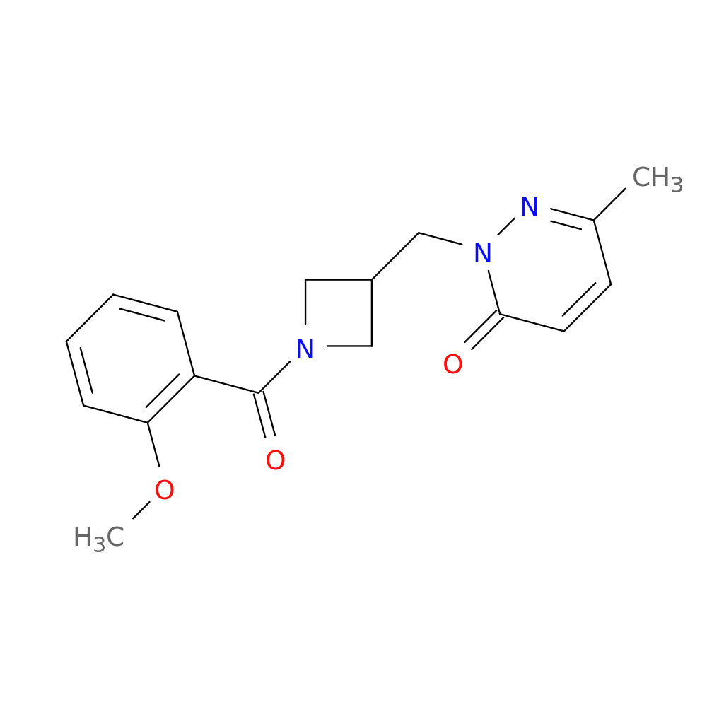 2-{[1-(2-methoxybenzoyl)azetidin-3-yl]methyl}-6-methyl-2,3-dihydropyridazin-3-one