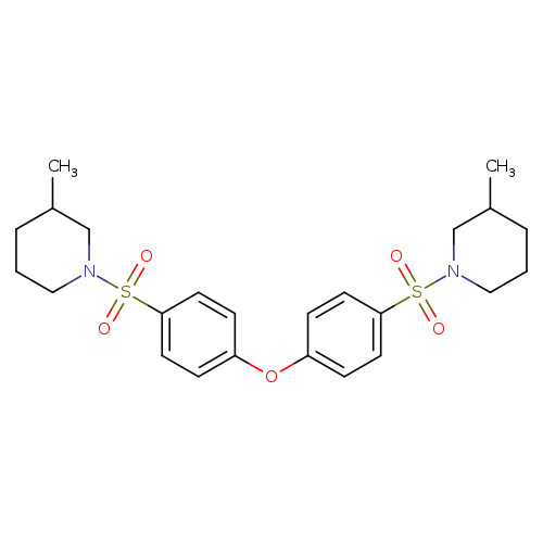 3-methyl-1-(4-{4-[(3-methylpiperidin-1-yl)sulfonyl]phenoxy}benzenesulfonyl)piperidine