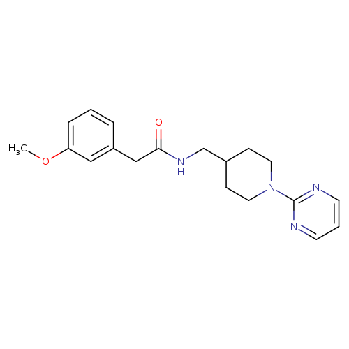 2-(3-methoxyphenyl)-N-{[1-(pyrimidin-2-yl)piperidin-4-yl]methyl}acetamide