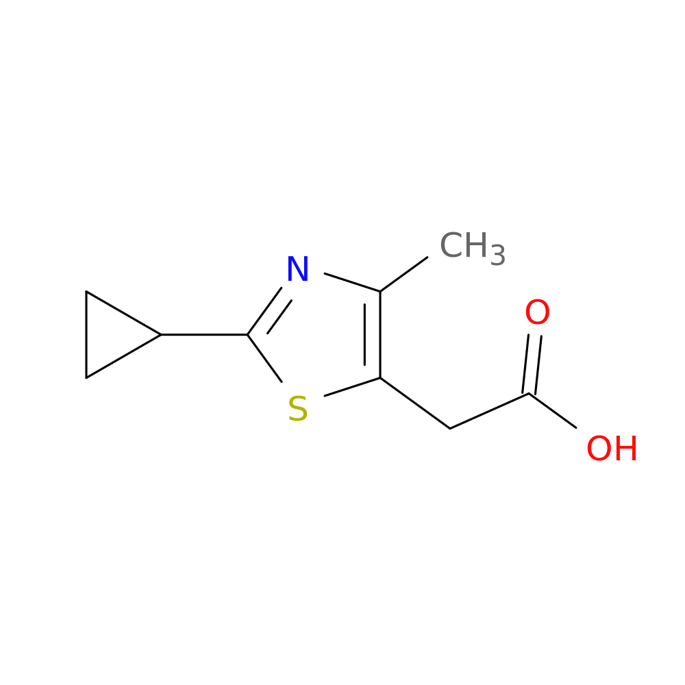 2-(2-cyclopropyl-4-methyl-1,3-thiazol-5-yl)acetic acid