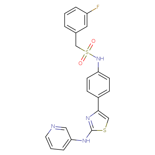 1-(3-fluorophenyl)-N-(4-{2-[(pyridin-3-yl)amino]-1,3-thiazol-4-yl}phenyl)methanesulfonamide
