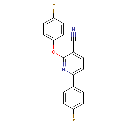 2-(4-fluorophenoxy)-6-(4-fluorophenyl)pyridine-3-carbonitrile
