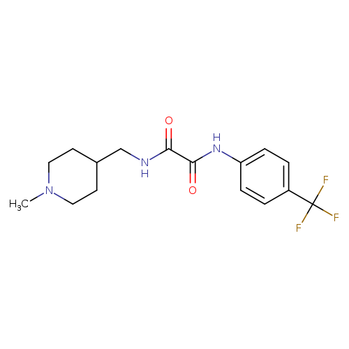 N-[(1-methylpiperidin-4-yl)methyl]-N'-[4-(trifluoromethyl)phenyl]ethanediamide