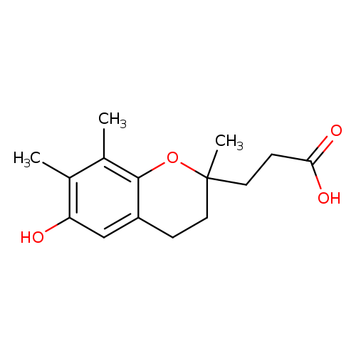 2H-1-Benzopyran-2-propanoic acid, 3,4-dihydro-6-hydroxy-2,7,8-trimethyl-