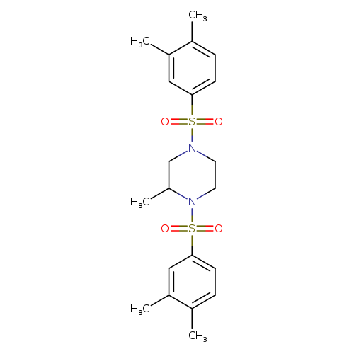 1,4-bis(3,4-dimethylbenzenesulfonyl)-2-methylpiperazine