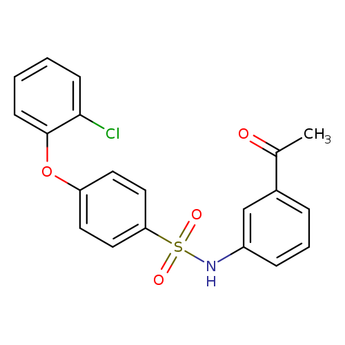 N-(3-acetylphenyl)-4-(2-chlorophenoxy)benzene-1-sulfonamide