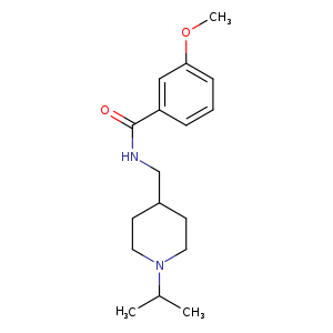3-methoxy-N-{[1-(propan-2-yl)piperidin-4-yl]methyl}benzamide