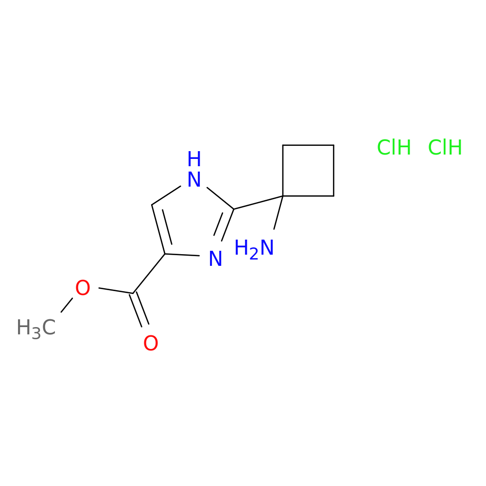 methyl 2-(1-aminocyclobutyl)-1H-imidazole-4-carboxylate dihydrochloride