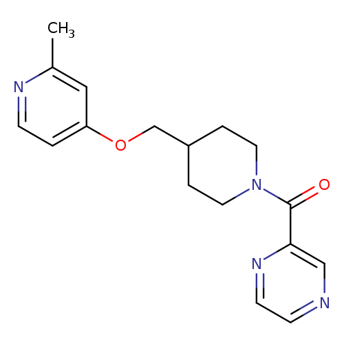 2-(4-{[(2-methylpyridin-4-yl)oxy]methyl}piperidine-1-carbonyl)pyrazine