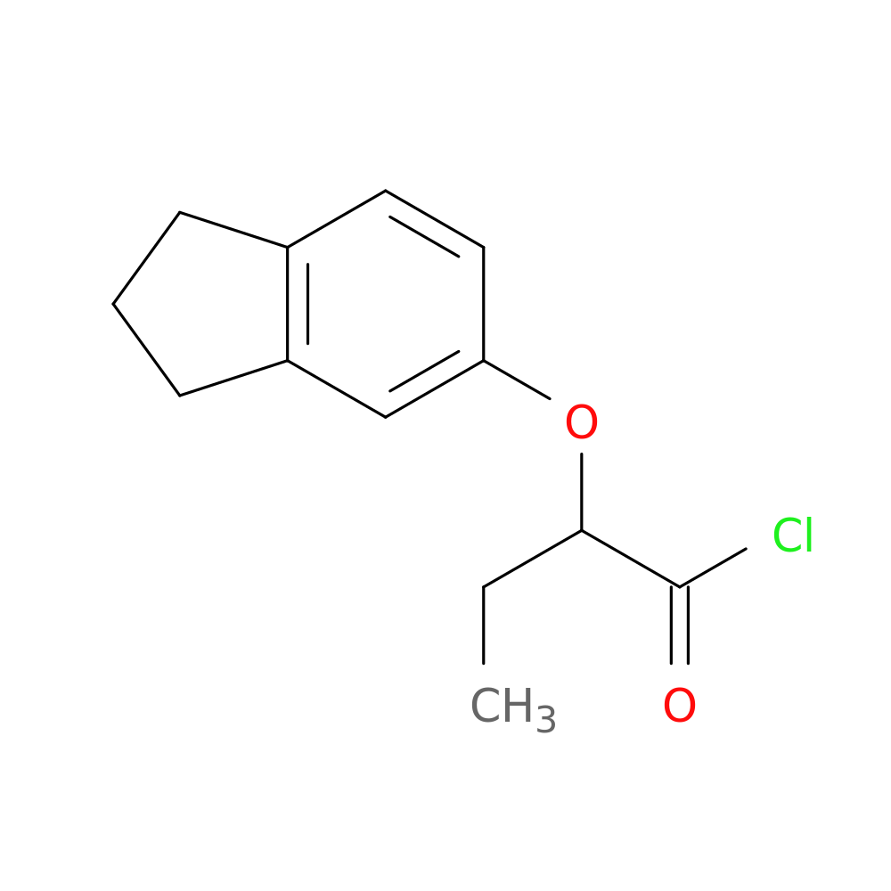 2-(2,3-Dihydro-1h-inden-5-yloxy)butanoyl chloride
