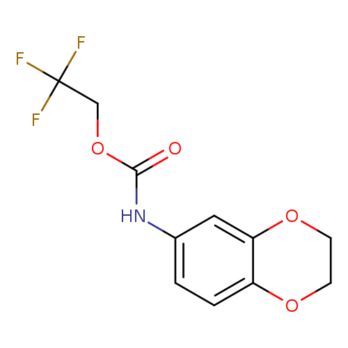 2,2,2-trifluoroethyl N-(2,3-dihydro-1,4-benzodioxin-6-yl)carbamate