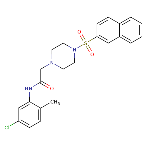N-(5-chloro-2-methylphenyl)-2-[4-(naphthalene-2-sulfonyl)piperazin-1-yl]acetamide