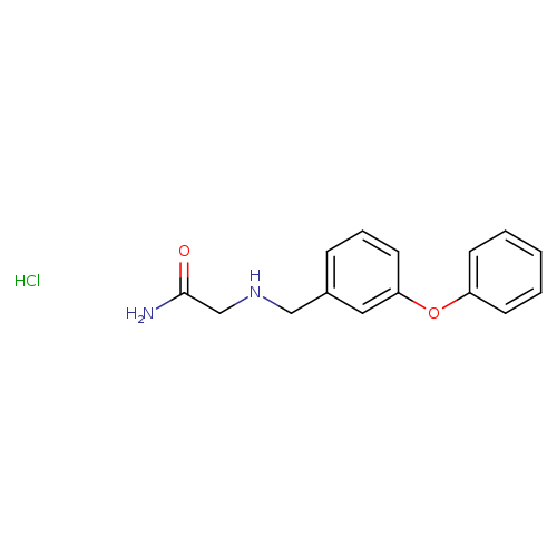 2-{[(3-phenoxyphenyl)methyl]amino}acetamide hydrochloride