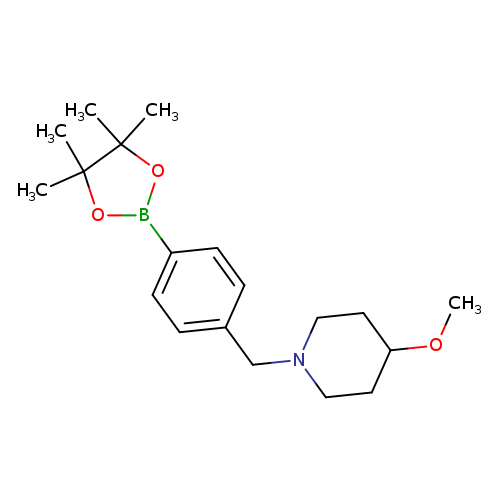 4-Methoxy-1-[4-(4,4,5,5-tetramethyl-[1,3,2]dioxaborolan-2-yl)-benzyl]-piperidine