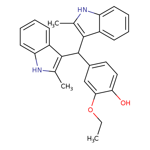 4-[bis(2-methyl-1H-indol-3-yl)methyl]-2-ethoxyphenol
