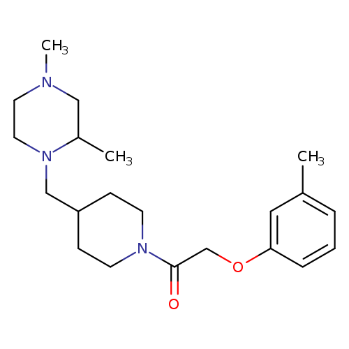 1-{4-[(2,4-dimethylpiperazin-1-yl)methyl]piperidin-1-yl}-2-(3-methylphenoxy)ethan-1-one