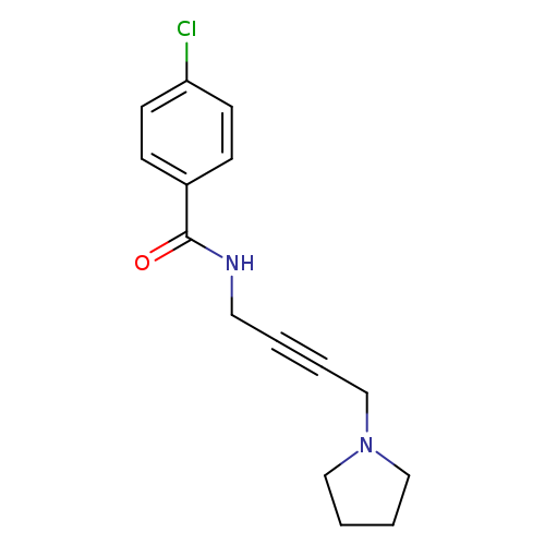 4-chloro-N-[4-(pyrrolidin-1-yl)but-2-yn-1-yl]benzamide