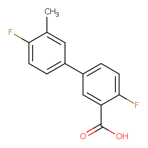 2-Fluoro-5-(4-fluoro-3-methylphenyl)benzoic acid