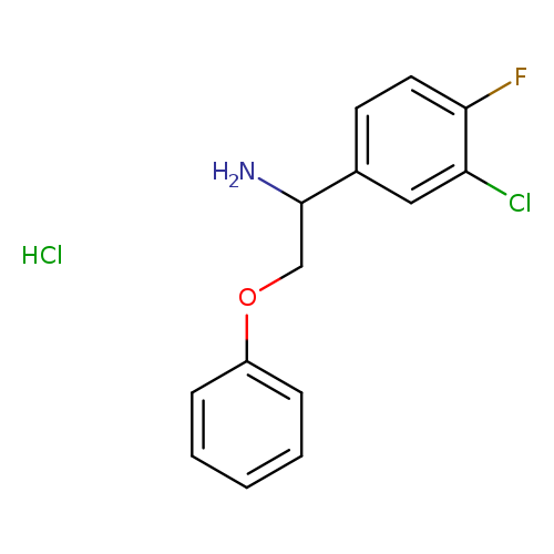 1-(3-chloro-4-fluorophenyl)-2-phenoxyethan-1-aminehydrochloride