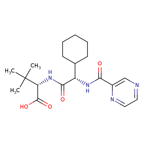 (S)-2-((S)-2-Cyclohexyl-2-(pyrazine-2-carboxamido)acetamido)-3,3-dimethylbutanoic acid