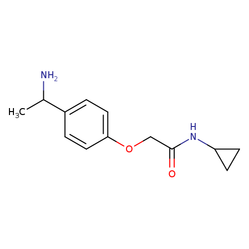 2-[4-(1-aminoethyl)phenoxy]-N-cyclopropylacetamide