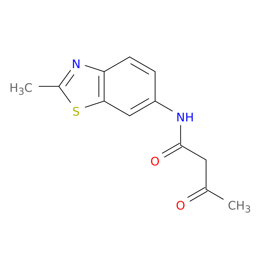 N-(2-methyl-1,3-benzothiazol-6-yl)-3-oxobutanamide