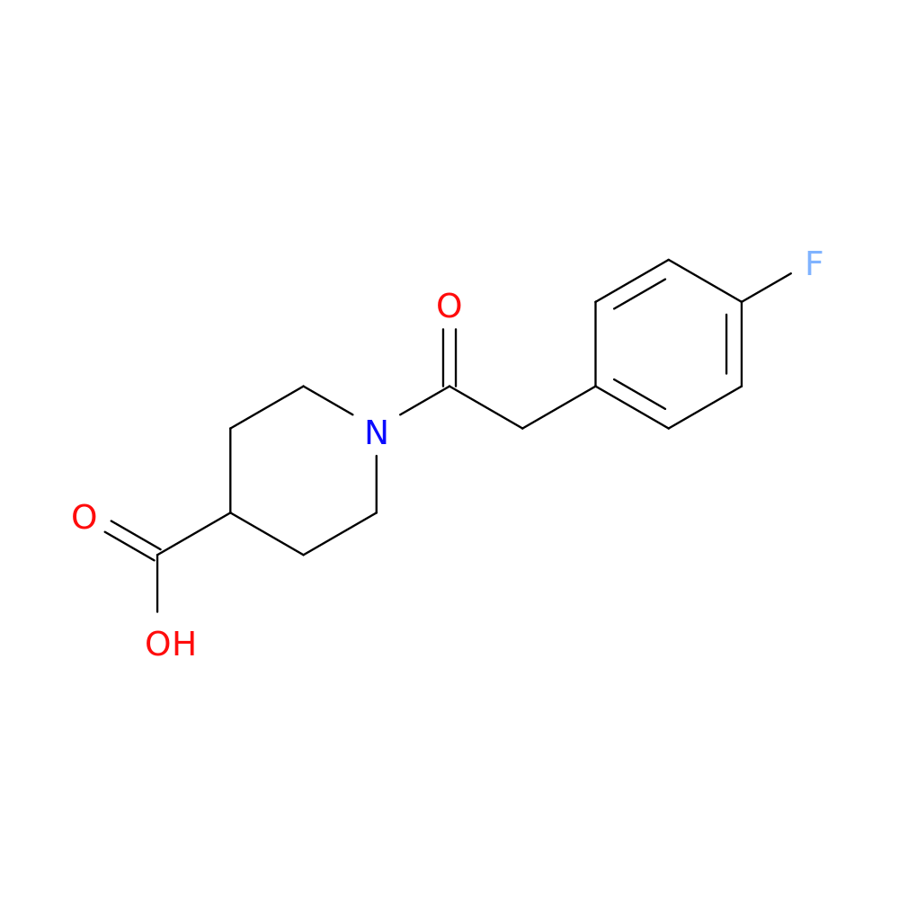 1-[(4-Fluorophenyl)acetyl]piperidine-4-carboxylic acid