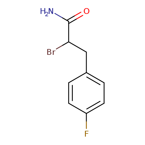 2-bromo-3-(4-fluorophenyl)propanamide