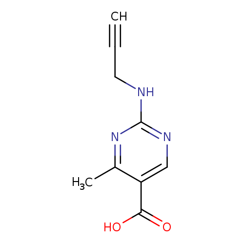 4-methyl-2-(prop-2-yn-1-ylamino)pyrimidine-5-carboxylic acid