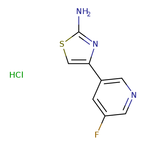 4-(5-fluoropyridin-3-yl)-1,3-thiazol-2-aminehydrochloride