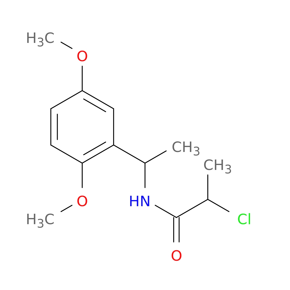 2-chloro-N-[1-(2,5-dimethoxyphenyl)ethyl]propanamide