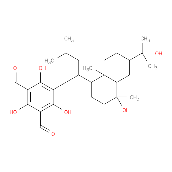 5-[(1S)-1-[(1S,4R,4aR,6R,8aS)-4-hydroxy-6-(2-hydroxypropan-2-yl)-4,8a-dimethyl-1,2,3,4a,5,6,7,8-octahydronaphthalen-1-yl]-3-methylbutyl]-2,4,6-trihydroxybenzene-1,3-dicarbaldehyde