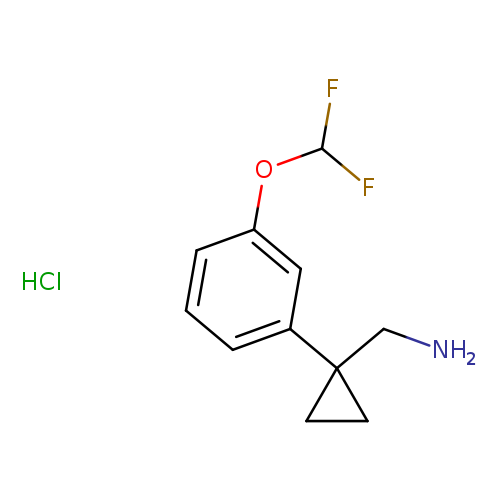 1-{1-[3-(difluoromethoxy)phenyl]cyclopropyl}methanamine hydrochloride