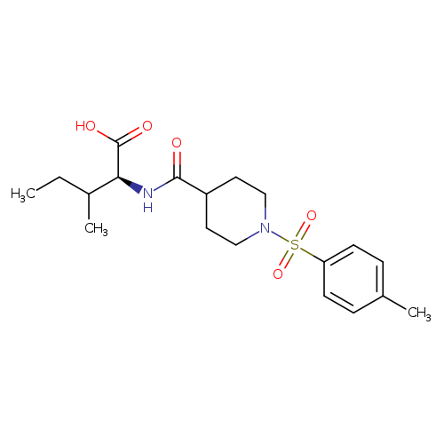 (2S)-3-Methyl-2-{[1-(4-methylbenzenesulfonyl)piperidin-4-yl]formamido}pentanoic acid