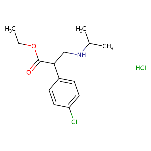 ethyl2-(4-chlorophenyl)-3-[(propan-2-yl)amino]propanoatehydrochloride